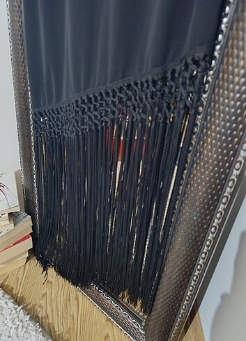 Siyah eteği püsküllü abiye  - Görsel 6