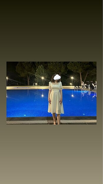 beyaz saten kumaş abiye / mezuniyet / gece elbisesi