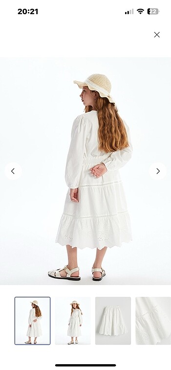 beyaz etek - Görsel 4