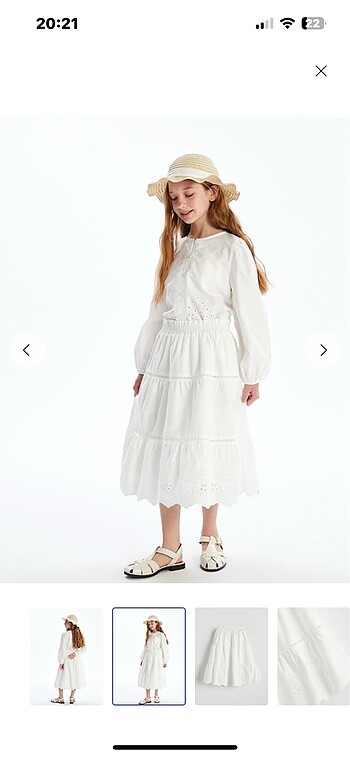 beyaz etek - Görsel 5