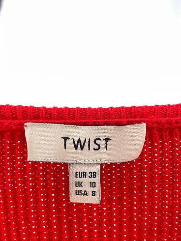 38 Beden kırmızı Renk Twist Uzun Elbise %70 İndirimli.
