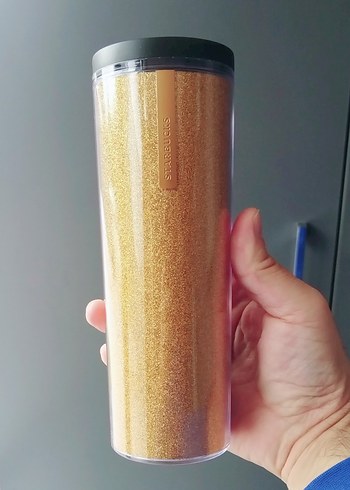 Parlak Altın Starbucks Termos Bardak