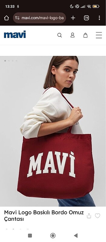 Mavi çanta