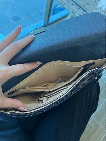 Beden siyah Renk Vakko orjinal clutch