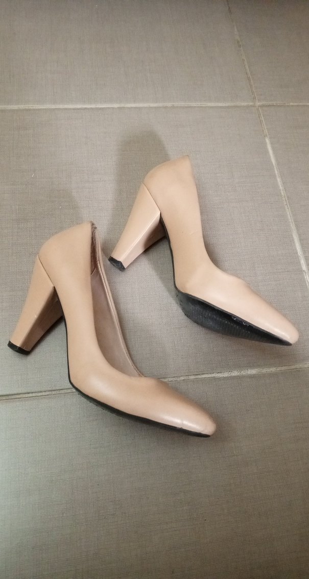 Bej Stiletto Topuklu Kadın Ayakkabı - Görsel 2