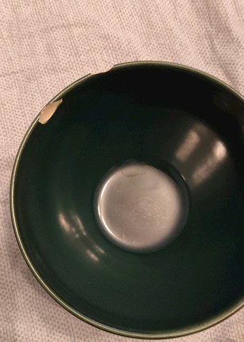 Koyu Yeşil seramik Kase - Görsel 3