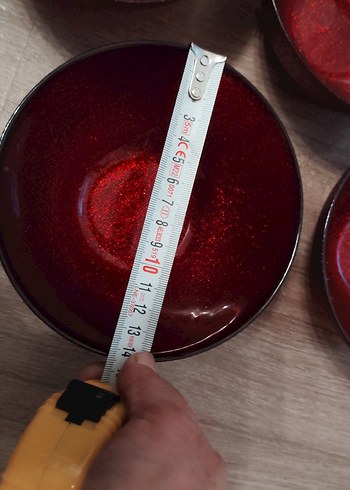 Parlak Kırmızı Çağdaş Tabak - Görsel 4