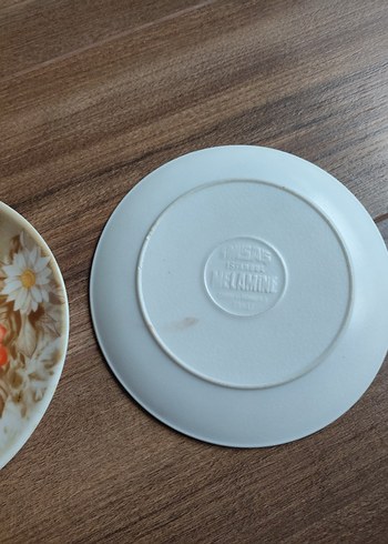 Nostaljik melamin Çiçek Desenli Tabak - Görsel 3