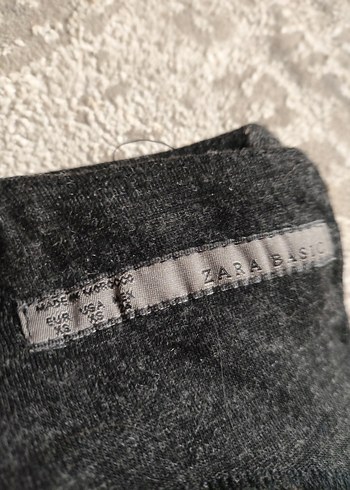 Gri Kemerli Midi Kolsuz Örme Elbise - Görsel 2