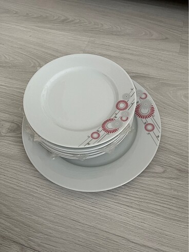 6 kişilik pasta tabağı seti