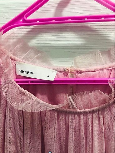 Hamile pembe sindrella elbise - Görsel 5