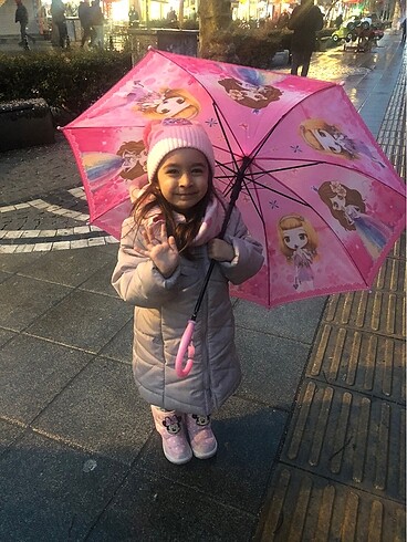 3-4 yaş Kız çocuğu mont - Görsel 8