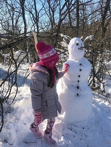 3-4 yaş Kız çocuğu mont - Görsel 7