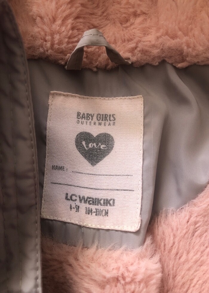 3-4 yaş Kız çocuğu mont - Görsel 2