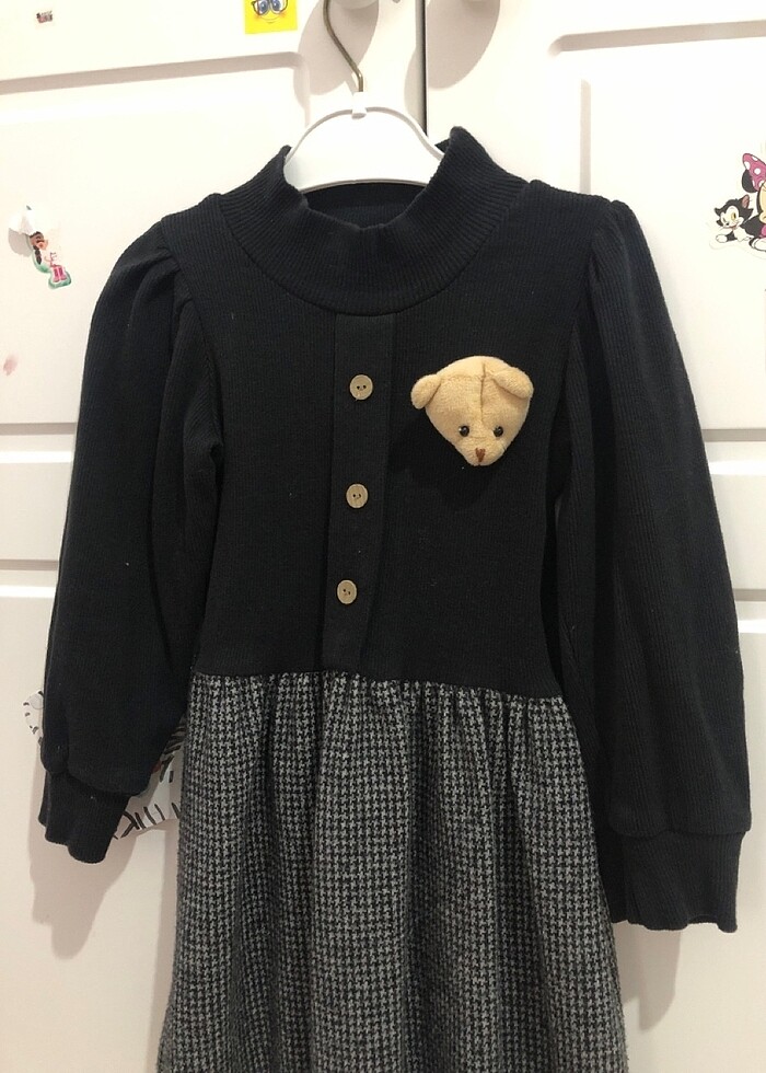 4-5 yaş Kışlık elbise - Görsel 3