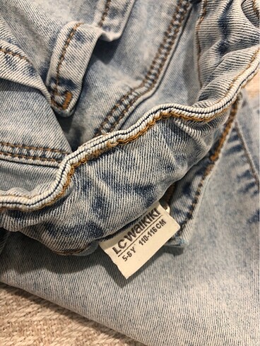 5-6 yaş İspanyol paça kot pantolon - Görsel 7