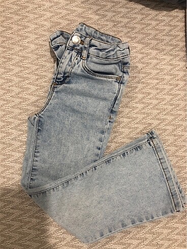 5-6 yaş İspanyol paça kot pantolon - Görsel 5