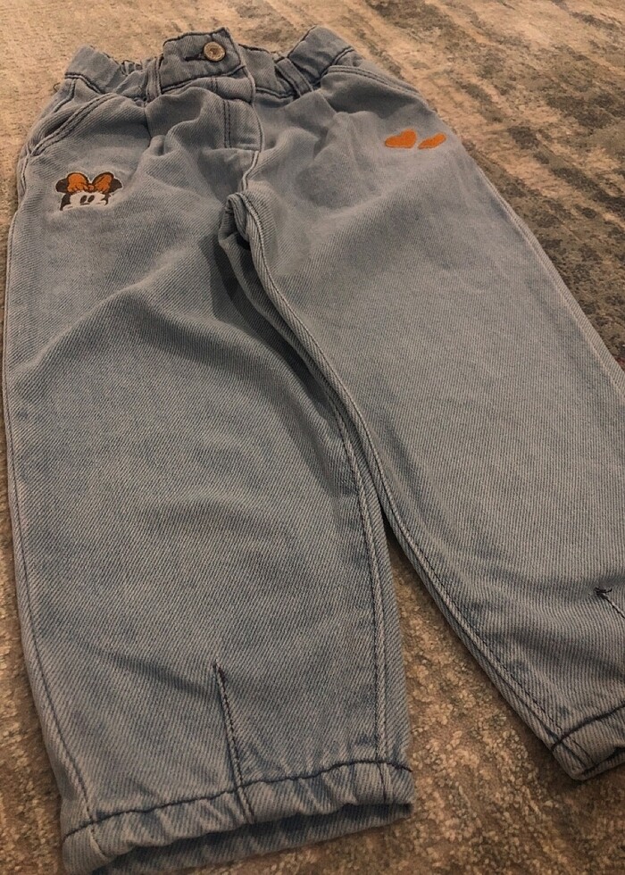 Kız çocuk Kot pantolon - Görsel 3