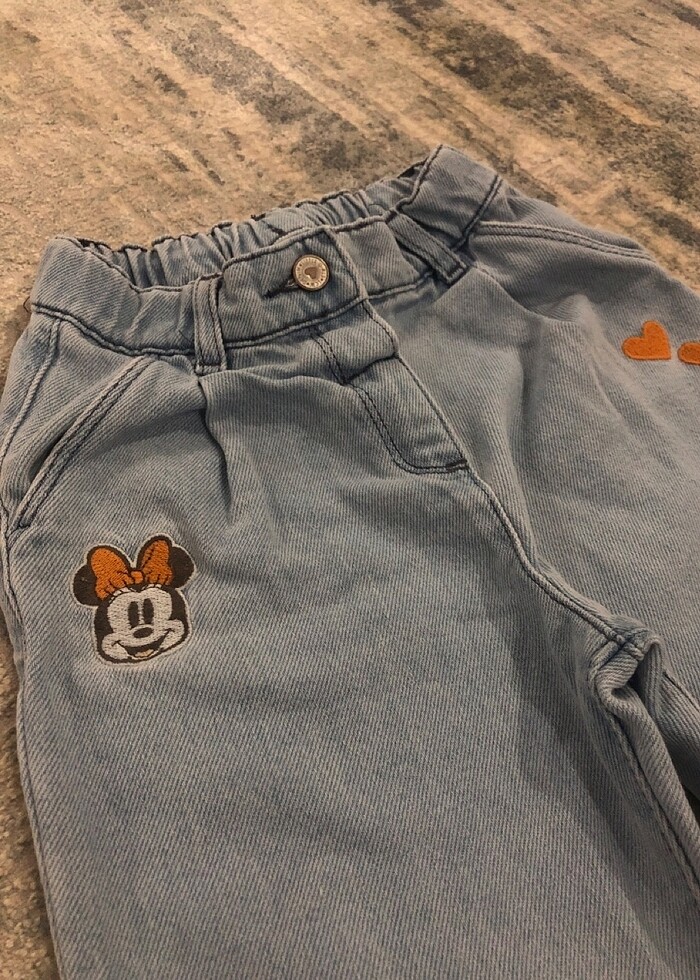 Kız çocuk Kot pantolon - Görsel 2