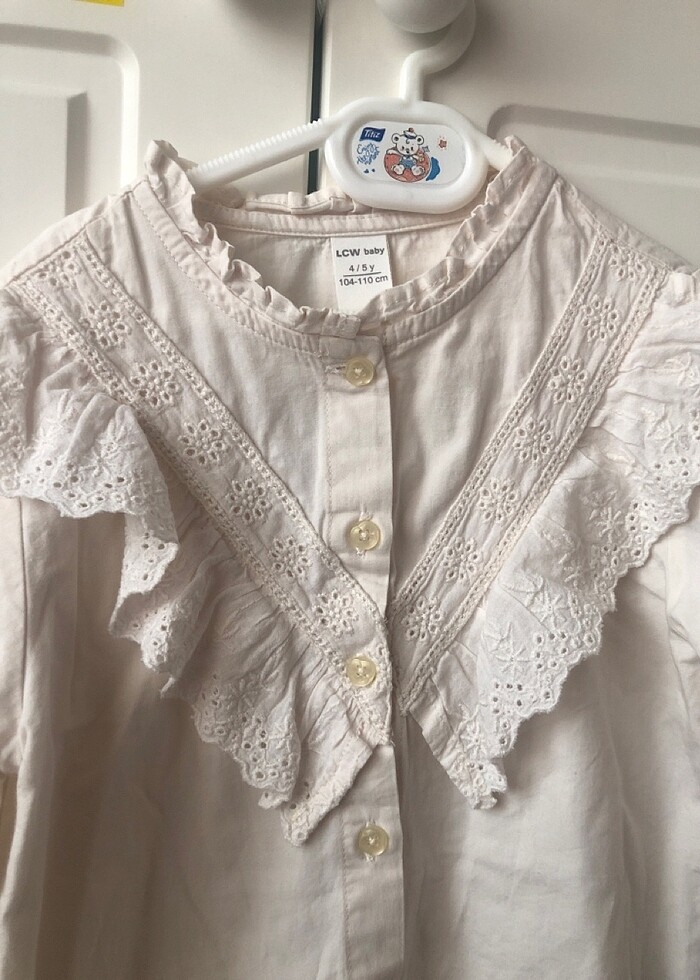 Krem rengi gömlek - Görsel 2