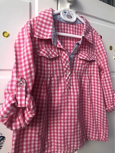 Kolları ayarlanabilir kareli gömlek - Görsel 3