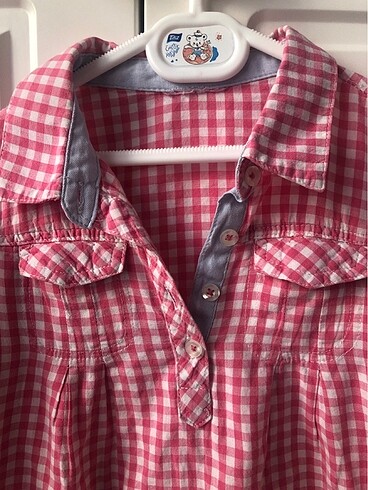 Kolları ayarlanabilir kareli gömlek - Görsel 2