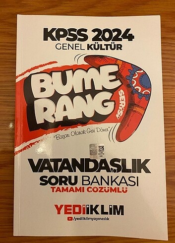KPSS VATANDAŞLIK BUMERANG SORU BANKASI VE EMRAH VAHAP VİDEO DERS