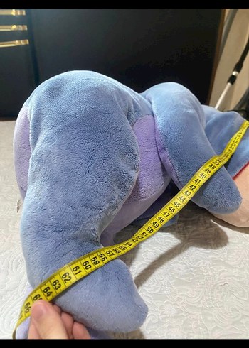 Beden Renk Büyük boy 64cm Mor ve mavi Sevimli Peluş eeyore Eşek