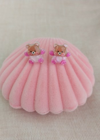 Ayıcık Figürlü Küpeler - Görsel 4