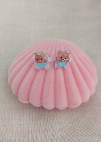 Ayıcık Figürlü Küpeler - Görsel 5