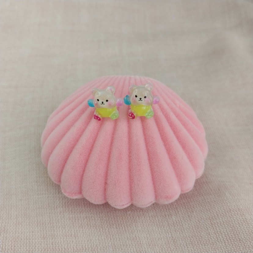 Ayıcık Figürlü Küpeler - Görsel 3