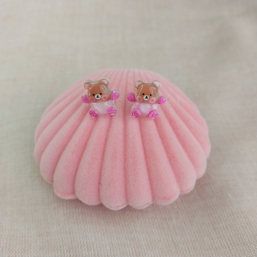 Ayıcık Figürlü Küpeler - Görsel 4