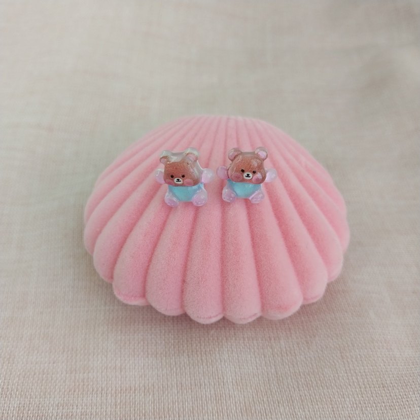 Ayıcık Figürlü Küpeler - Görsel 5