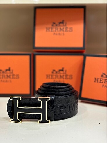 34 Beden siyah Renk HERMES DERİ KEMER