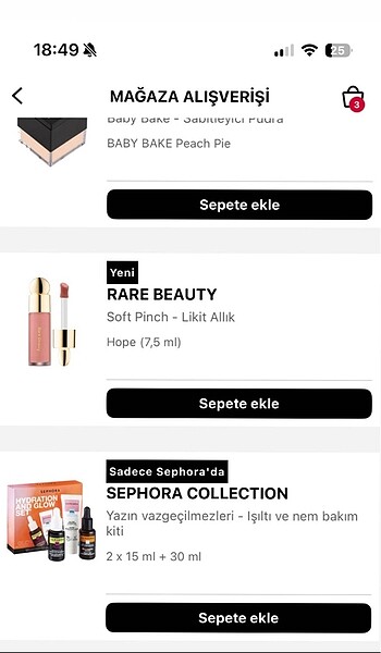 Beden Sephora serum