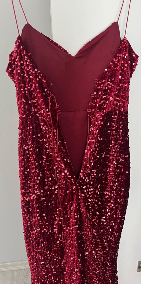 Gece elbisesi pullu abiye - Görsel 2