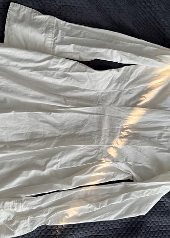 Beyaz Gömlek elbise - Görsel 4