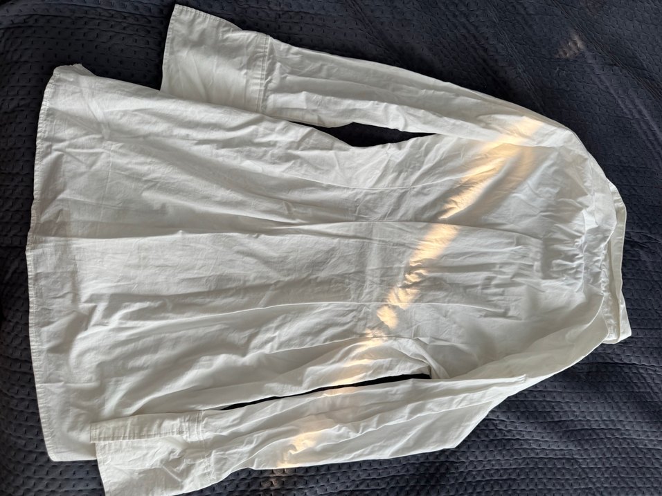 Beyaz Gömlek elbise - Görsel 4