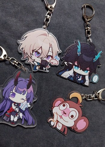 Honkai impact 3 ve hobkai star rail anahtarlıklar hsr hi3 - Görsel 2