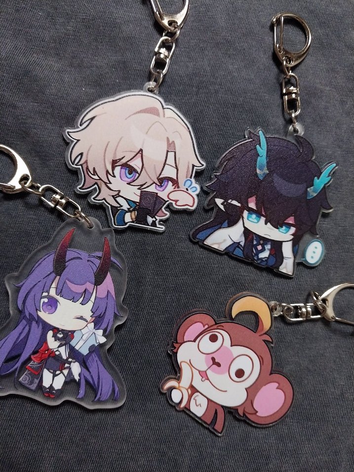 Honkai impact 3 ve hobkai star rail anahtarlıklar hsr hi3 - Görsel 2