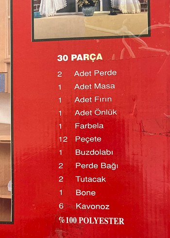 Nakışlı Beyaz Masa Örtüsü - Görsel 2