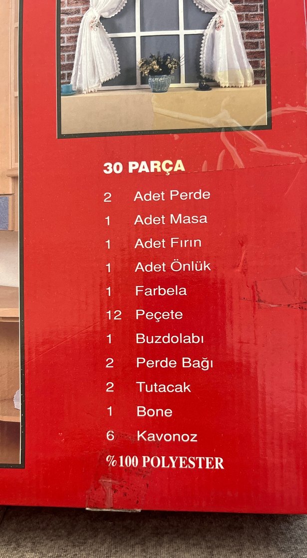 Nakışlı Beyaz Masa Örtüsü - Görsel 2