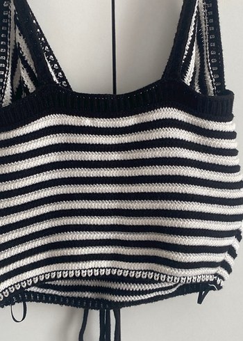 Koton Zebra Desenli Örme Mini Kadın Atlet