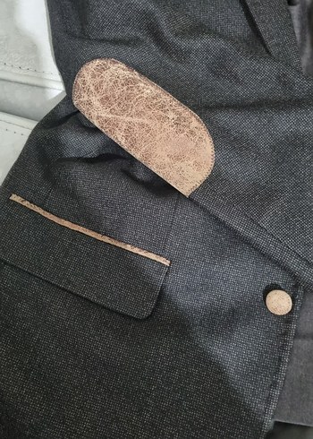 Düğmeli acı kahve Erkek Takım Elbise - Görsel 8