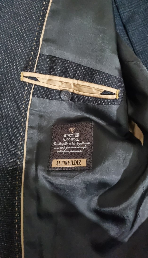 Düğmeli acı kahve Erkek Takım Elbise - Görsel 5