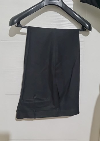 56 beden Siyah Erkek Klasik Kesim Takım Elbise - Görsel 2