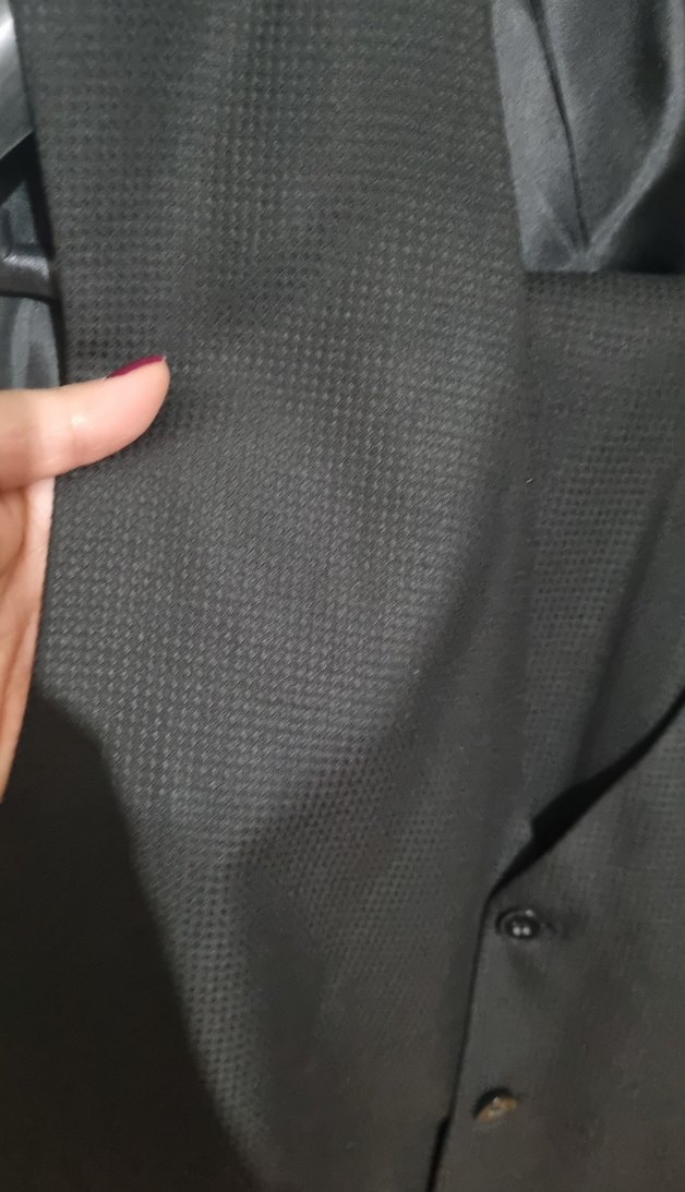 56 beden Siyah Erkek Klasik Kesim Takım Elbise - Görsel 4