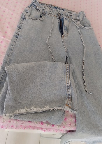 Diğer beli iplikli bol pantolon