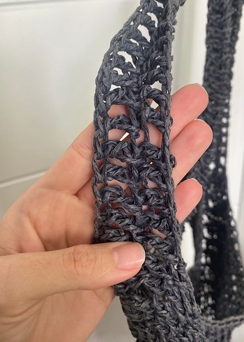 Diğer Lacivert Örgü Bohem Kadın Çanta