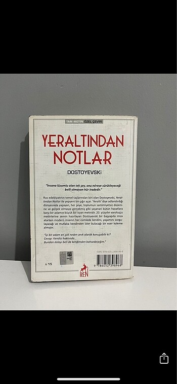  Yeraltindan notlar